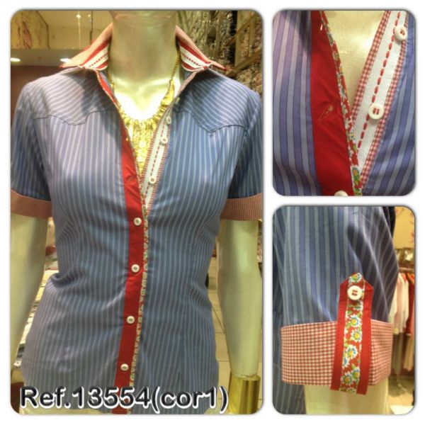 Camisa Manga Curta Feminina