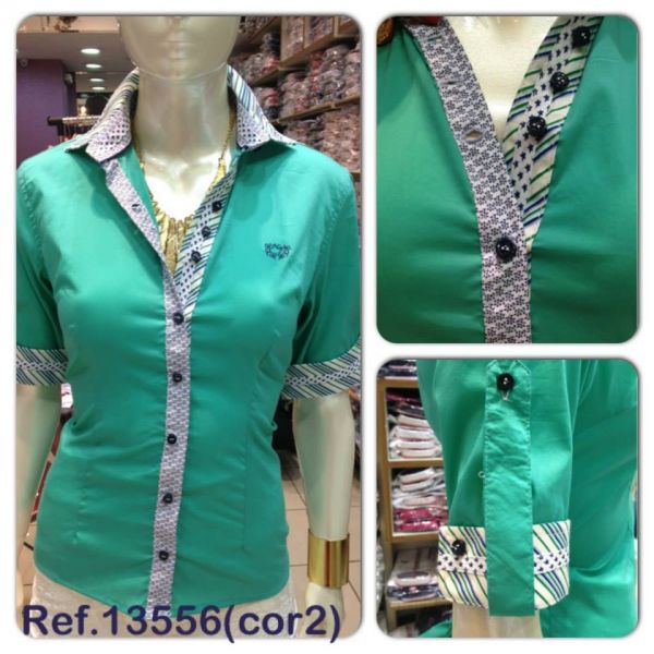 Camisa Manga Curta Feminina